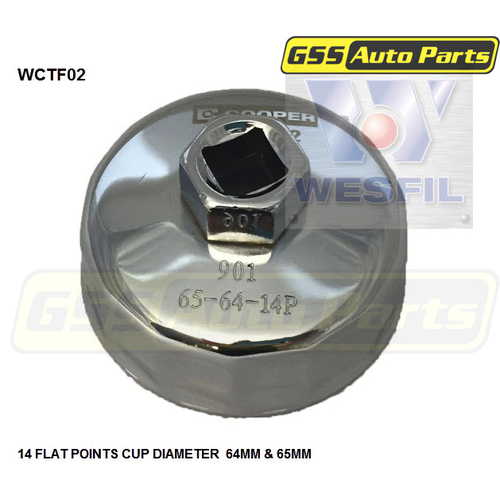 Wesfil Cooper Oil Filter Removal Tool - 64-65Mm WCTF02