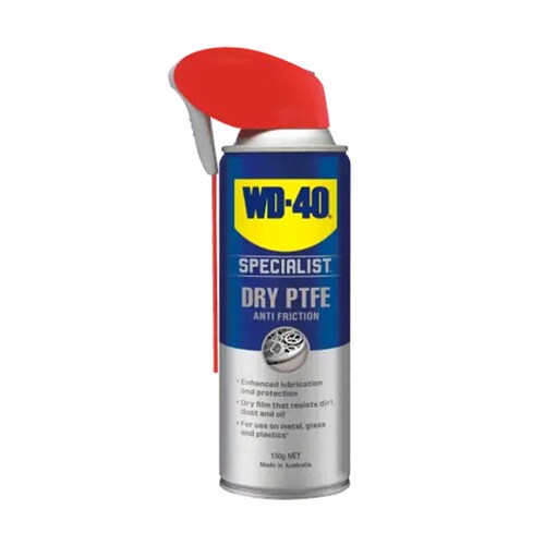 WD-40 Specialist Anti-Friction Dry Ptfe Lubricant With Smart Straw, 150G Aerosol 21005