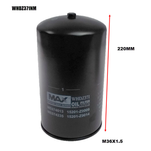 Nippon Max Oil Filter Whdz371Nm Z371
