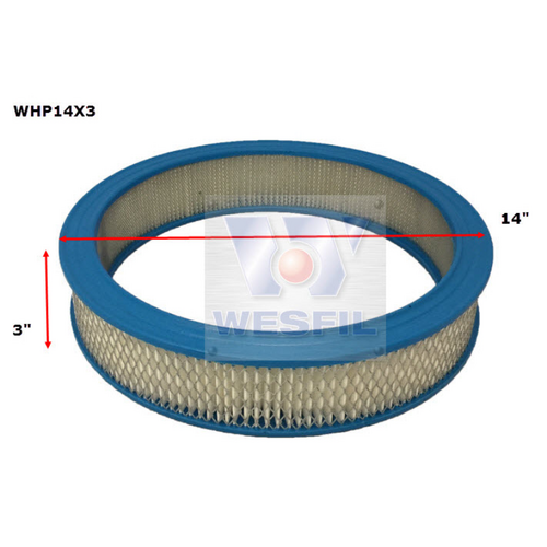 Wesfil Cooper Round Air Filter 14 X 3" WHP14X3