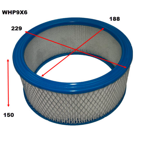Wesfil Cooper 9 X 6" Air Filter WHP9X6