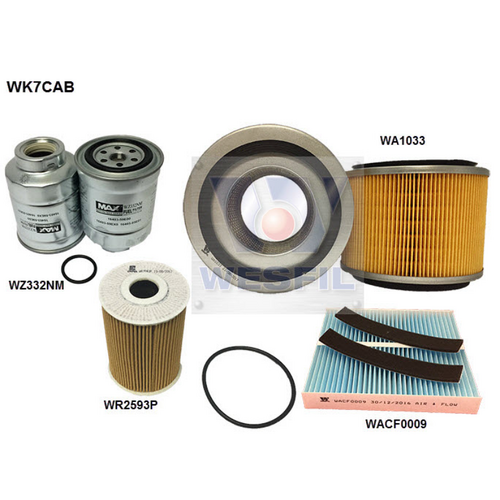Wesfil Cooper Service Filter Kit With Cabin RSK24C WK7CAB
