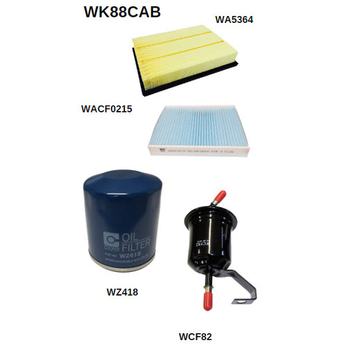 Wesfil Cooper Service Filter Kit With Cabin RSK38C WK88CAB