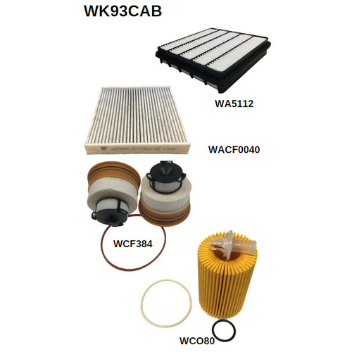 Wesfil Cooper Service Filter Kit With Cabin RSK62C WK93CAB
