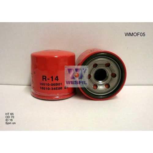 Wesfil Cooper Motorcycle Oil Filter RMZ102 WMOF05