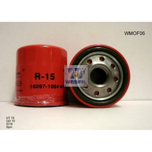 Wesfil Cooper Motorcycle Oil Filter WMOF06