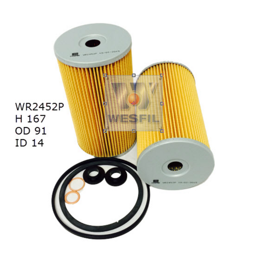 Wesfil Cooper Diesel Fuel Filter R2452P WR2452P