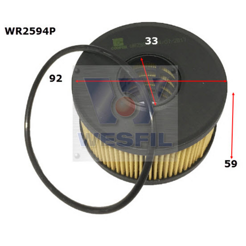 Wesfil Cooper Oil Filter R2594P WR2594P