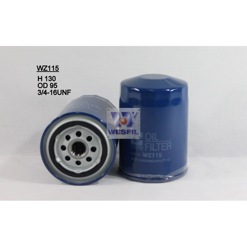 Wesfil Cooper Oil Filter Z115 WZ115