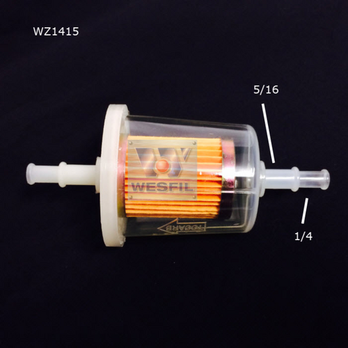 Wesfil Cooper Plastic In-Line Fuel Filter Z14/15