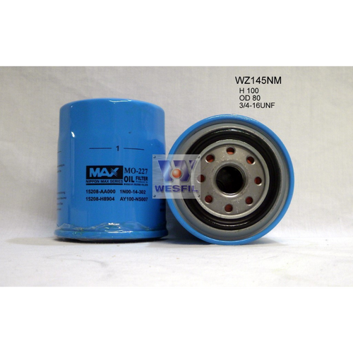 Nippon Max Oil Filter Wz145Nm Z145