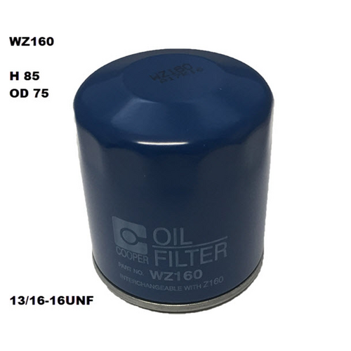 Wesfil Cooper Oil Filter Z160 WZ160
