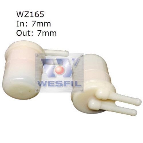 Wesfil Cooper Plastic In-Line Fuel Filter Z165