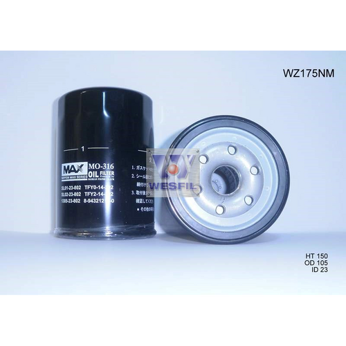 Nippon Max Oil Filter Wz175Nm Z175