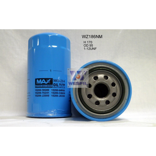 Nippon Max Oil Filter Wz186Nm Z186