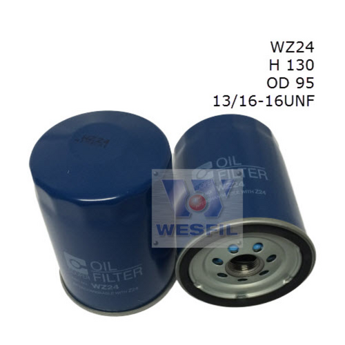Wesfil Cooper Oil Filter Z24 WZ24