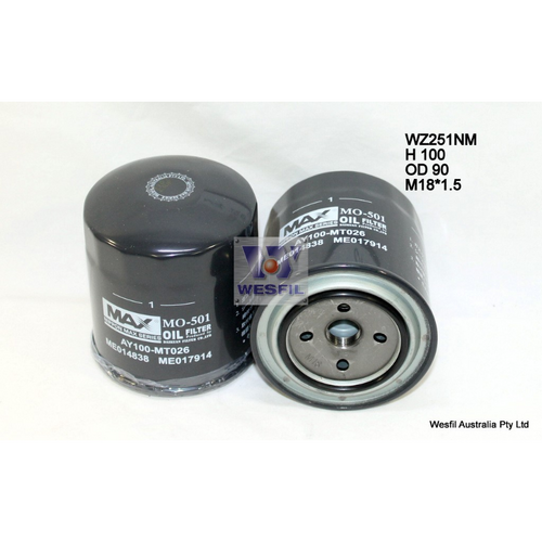 Nippon Max Oil Filter Wz251Nm Z251