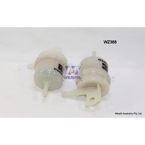 Wesfil Cooper Plastic In-Line Fuel Filter Z368