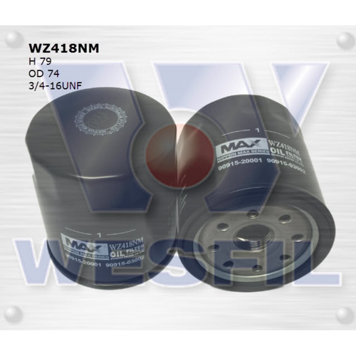Nippon Max Oil Filter Z418 WZ418NM