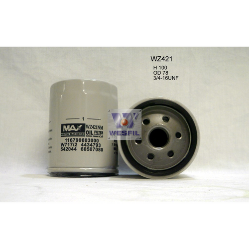 Nippon Max Oil Filter Z421 WZ421NM