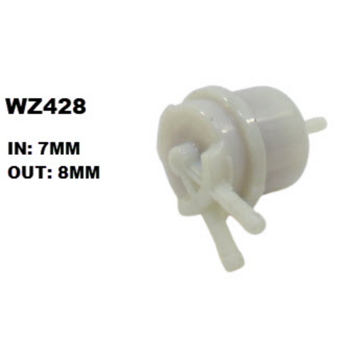Wesfil Cooper Plastic In-Line Fuel Filter Z428