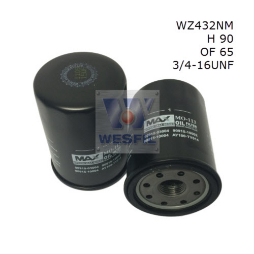 Nippon Max Oil Filter Z432 WZ432NM