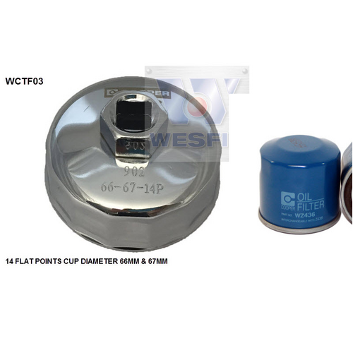Wesfil Cooper Oil Filter & Remover Tool WCTF02 WZ436