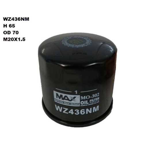 Nippon Max Oil Filter Z436 WZ436NM