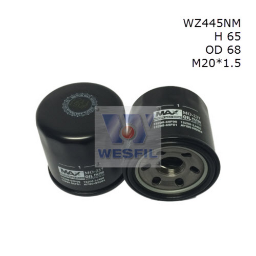 Nippon Max Oil Filter Z445 WZ445NM