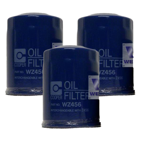 Wesfil Cooper Pack Of 3 Oil Filters Z456 WZ456-3