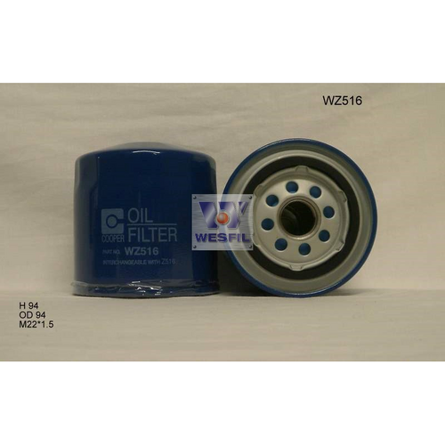 Wesfil Cooper Oil Filter Z516 WZ516