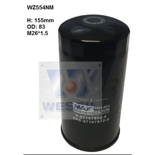 Nippon Max Oil Filter Wz554Nm Z554/Z600