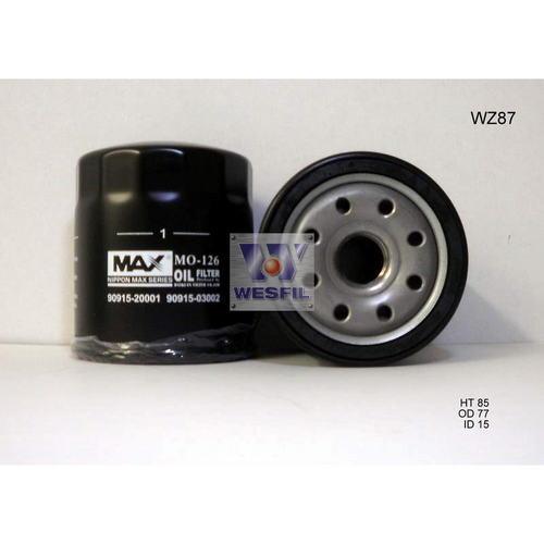 Nippon Max Oil Filter Z87 WZ87NM