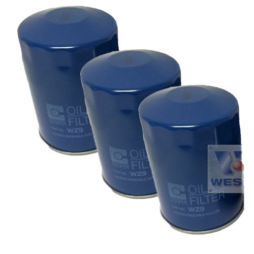 Wesfil Cooper Pack Of 3 Oil Filters Z9 WZ9-3
