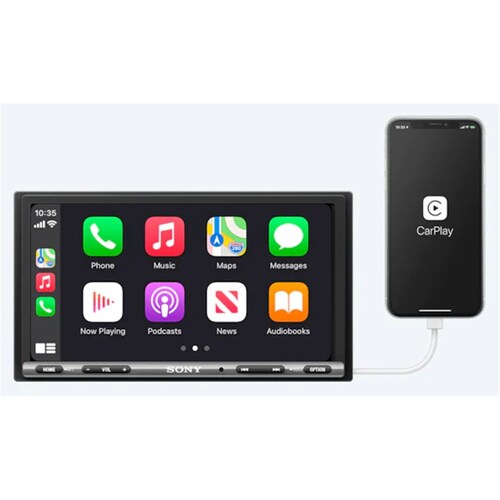 Sony Xavax3200 6.95 Inch Digital Media Receiver Head Unit With Weblink Cast Apple Carplay And Android Auto XAVAX3200