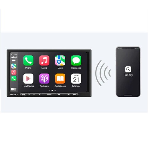 Sony Xavax4000 6.95 Inch Digital Multimedia Receiver Head Unit With Wireless Apple Carplay And Android Auto XAVAX4000