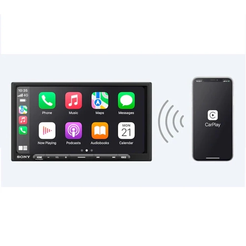 Sony 6.95 Inch Digital Multimedia Receiver Head Unit Wireless Apple CarPlay Android Auto XAVAX4000