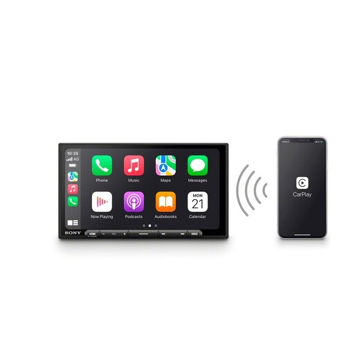 Sony Xavax6000 6.95 Inch Digital Multimedia Receiver Head Unit With Wireless Apple Carplay Android Auto And Hdmi Input XAVAX6000
