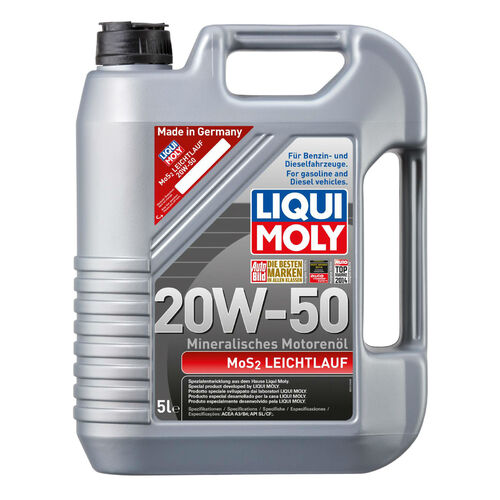 Liqui Moly Mos2 Leichtlauf Engine Oil 5L 20w50 1212