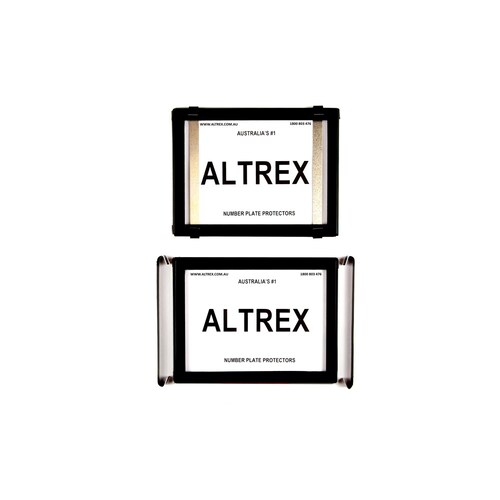 Altrex Number Plate Protector Covers - Black Without Line 2NL *check plate size*