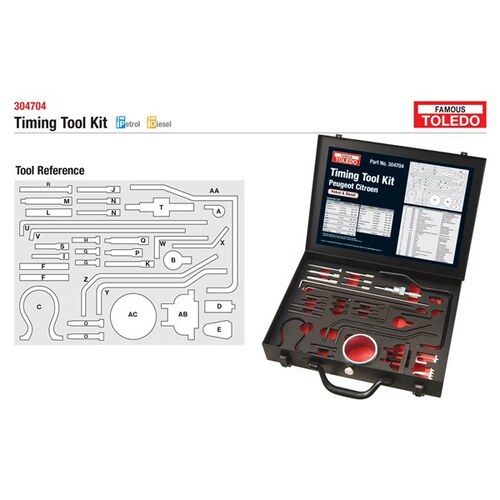 Toledo Timing Tool Kit Suits Various Models - See List 304704 304704