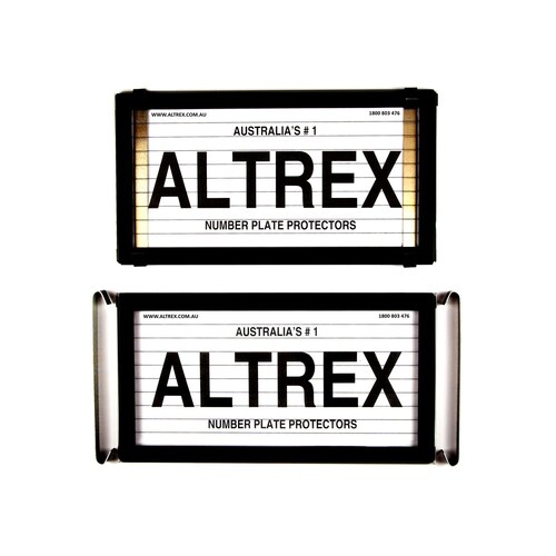 Altrex Number Plate Protector Covers - Black With Line 4/3L *check plate size*