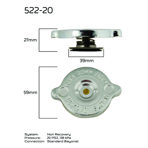 CPC Radiator Cap 522-20
