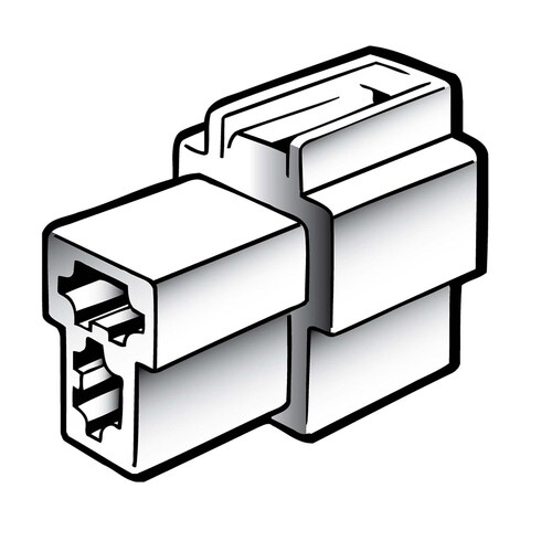Narva 2 Way Female Quick Connector Housing Pack of 10 - 56262
