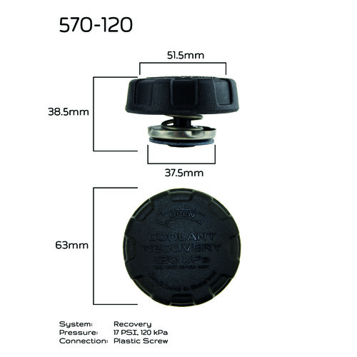CPC Radiator Cap Now Use Cw18125 570-120