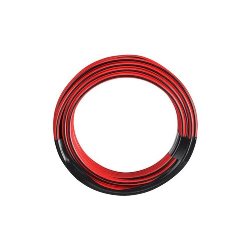 Narva 10A 3mm Twin Core Fig 8 Cable Red with Black Tracer - 4m Length