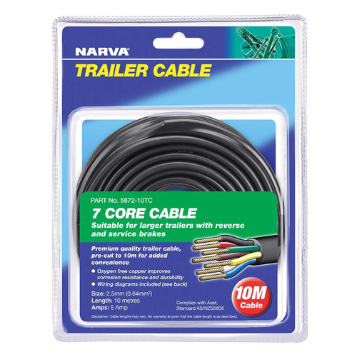 CAB TRAILR 7 CORE 2.5MM 5A 10M
