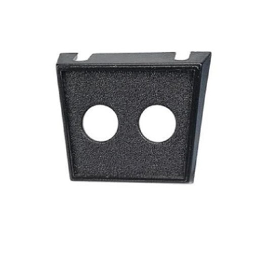 Narva Dual Round Black Plastic Switch Panel - 12.5mm Diameter Hole (62041BL)