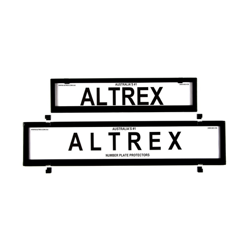 Altrex Number Plate Protector Covers Black 6NLEP
