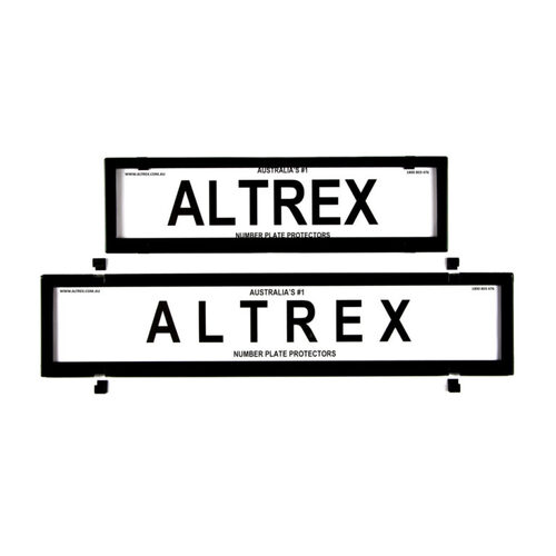 Altrex Number Plate Protectors Slimline/european Comb Black Noline 6NLEV *check plate size*